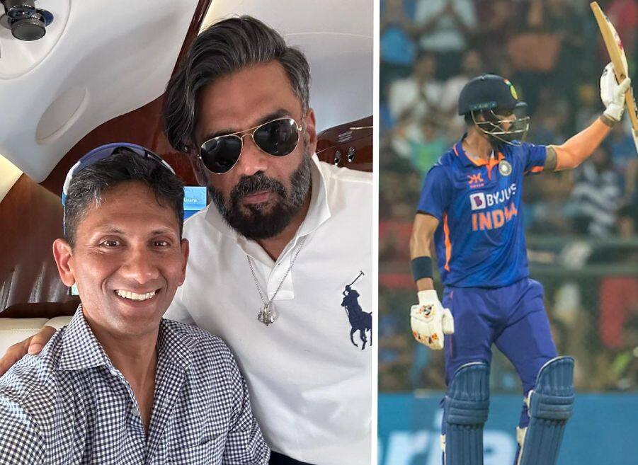 KL Rahul's Biggest Critic Poses With Actor Suniel Shetty; 'Secretly Prays' For His Success